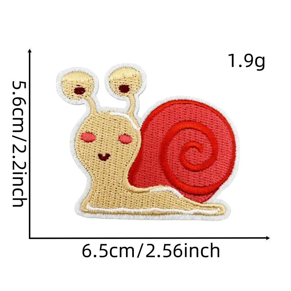 Parche termoadhesivo bordado caracol rosa estilo lazo – Para niña