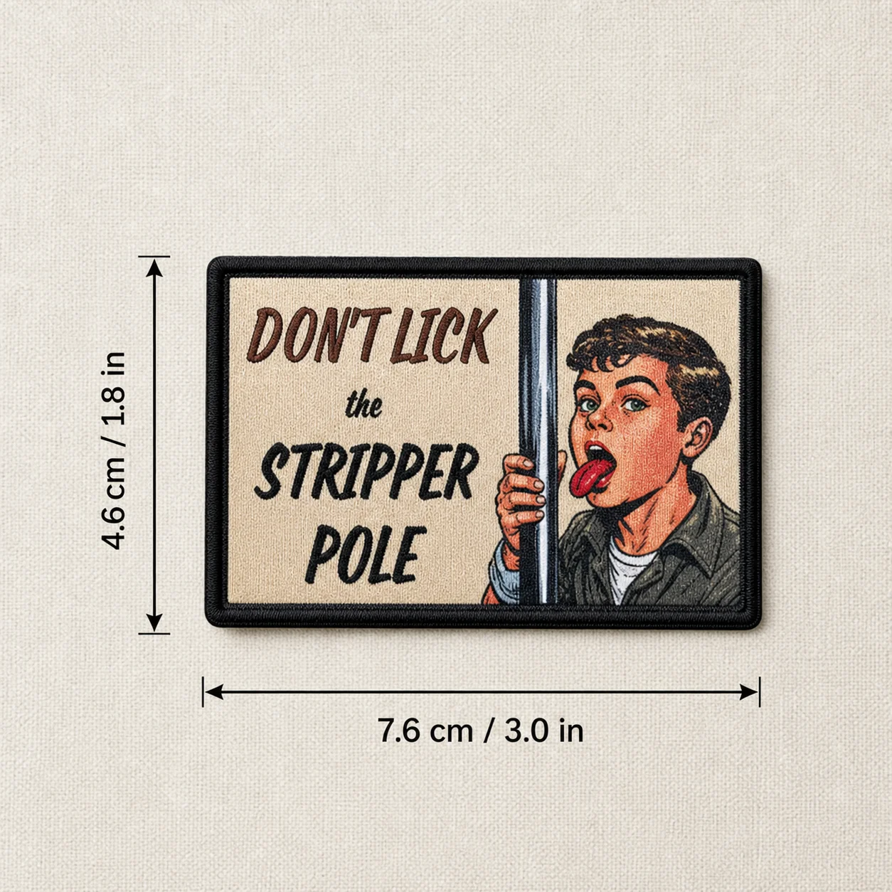 Parche táctico velcro humor vintage No lames el poste para airsoft - imagen 5
