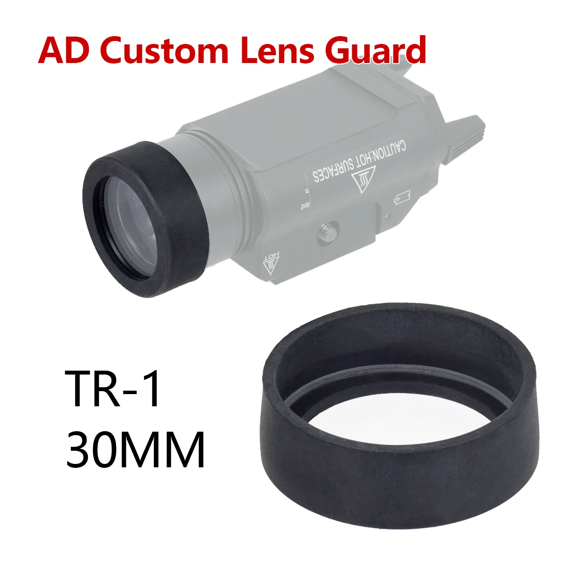 Protector lente de goma para linterna táctica LED - imagen 4