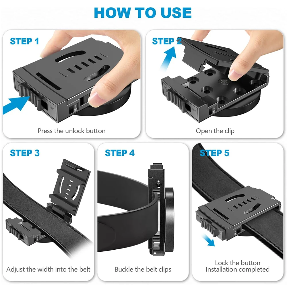 Funda táctica magnética para pistola con acceso rápido y clip cinturón - imagen 3