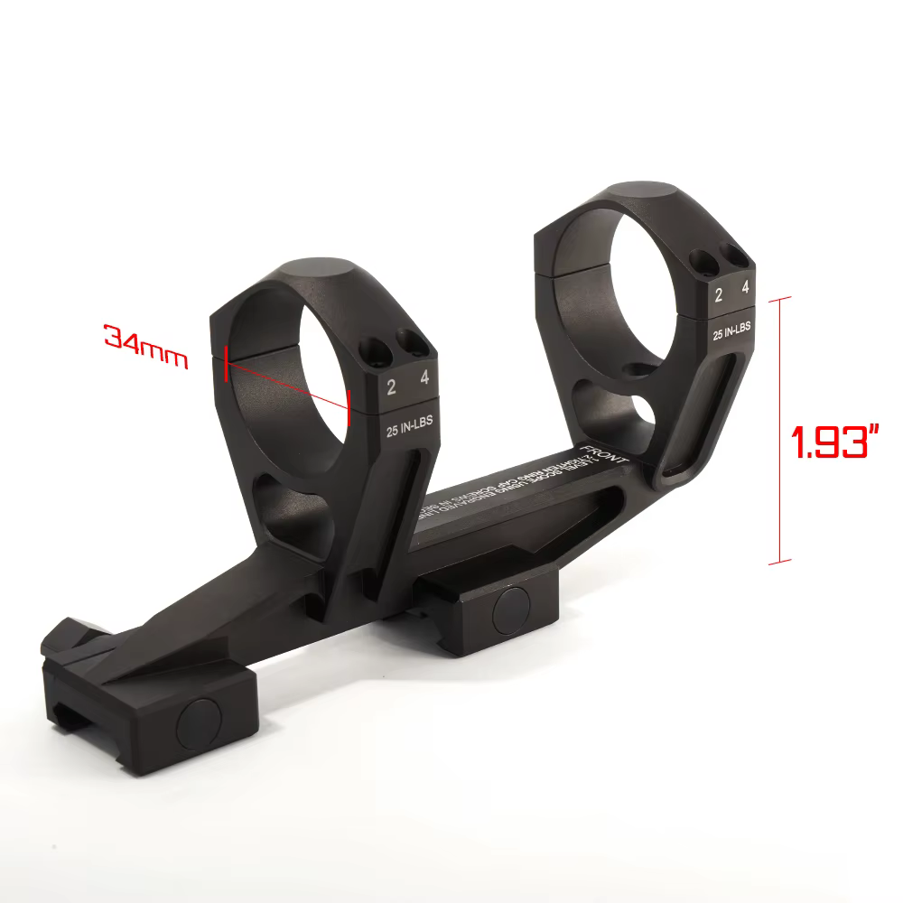 Tubo de Montaje Picatinny para Visor 34mm