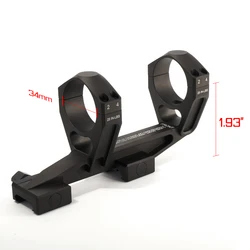 Tubo de Montaje Picatinny para Visor 34mm