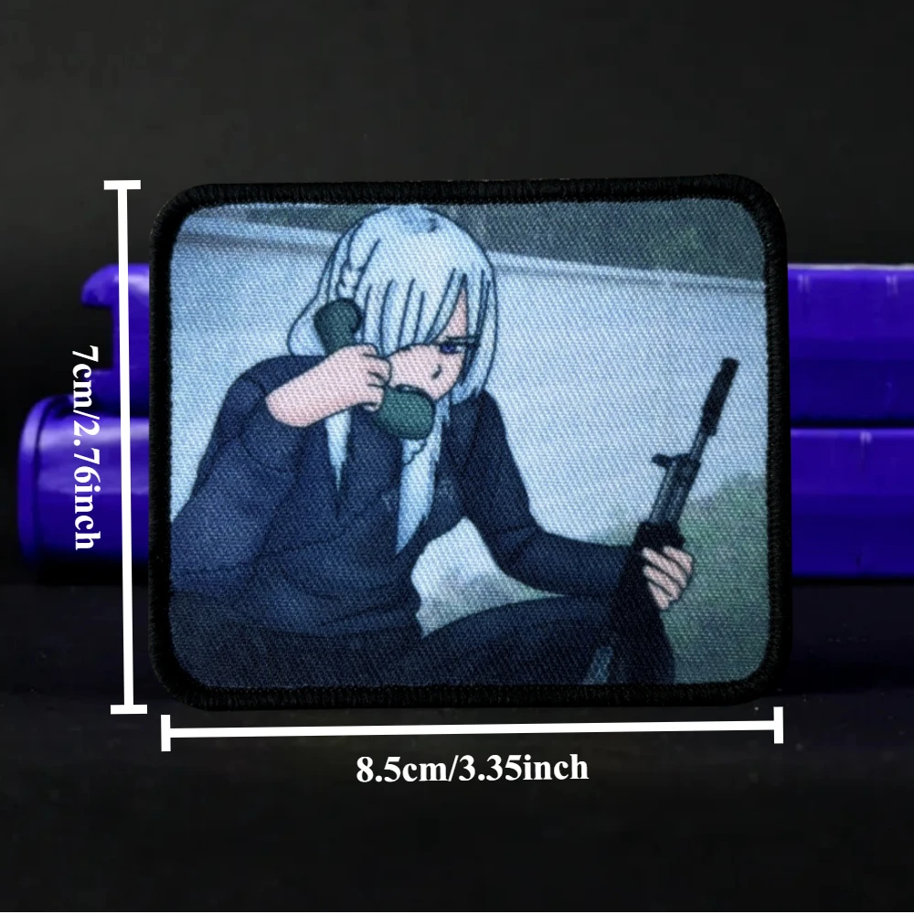 Parche táctico anime militar con velcro para brazalete - imagen 4