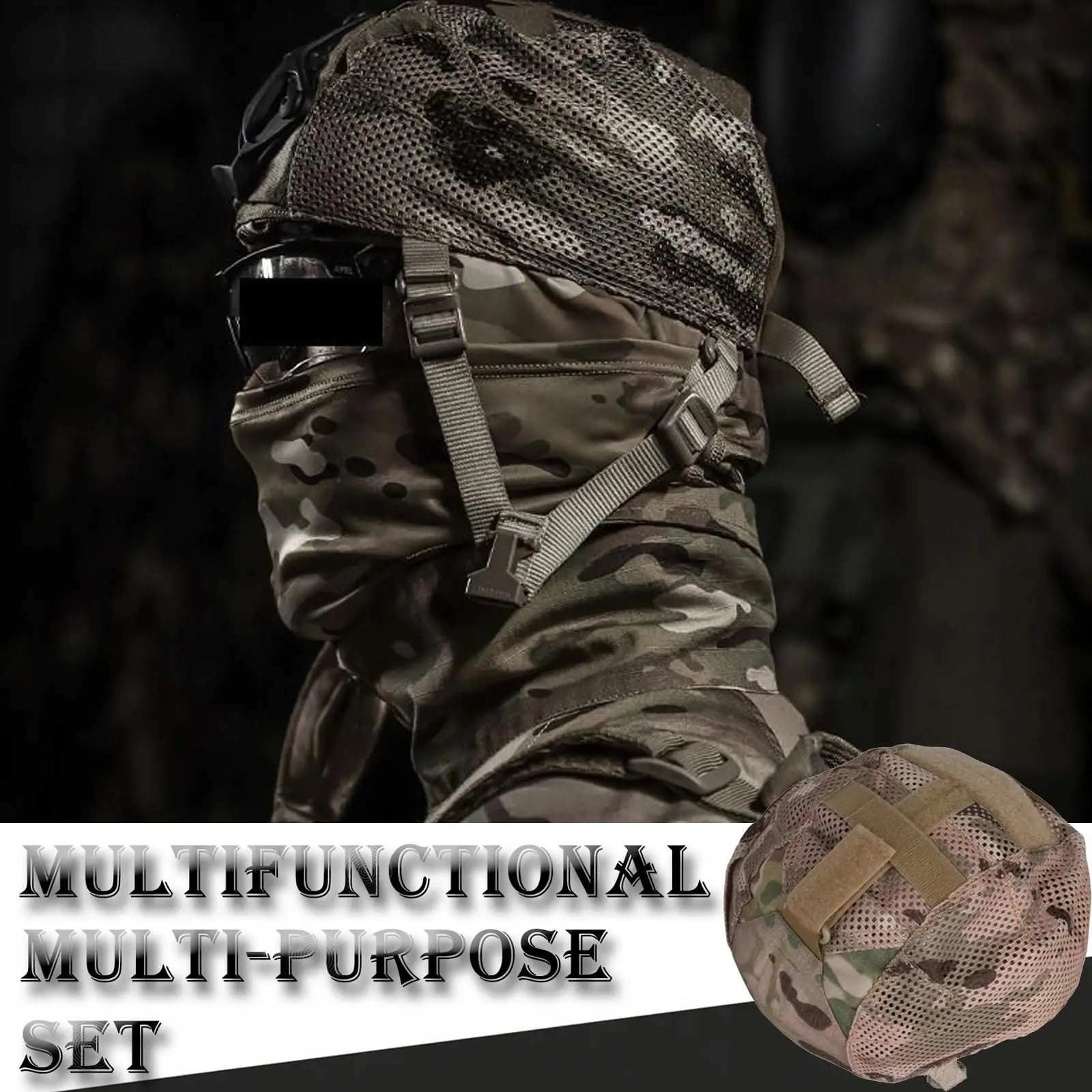 Gorra táctica camuflaje ajustable NVG para visión nocturna airsoft - imagen 3