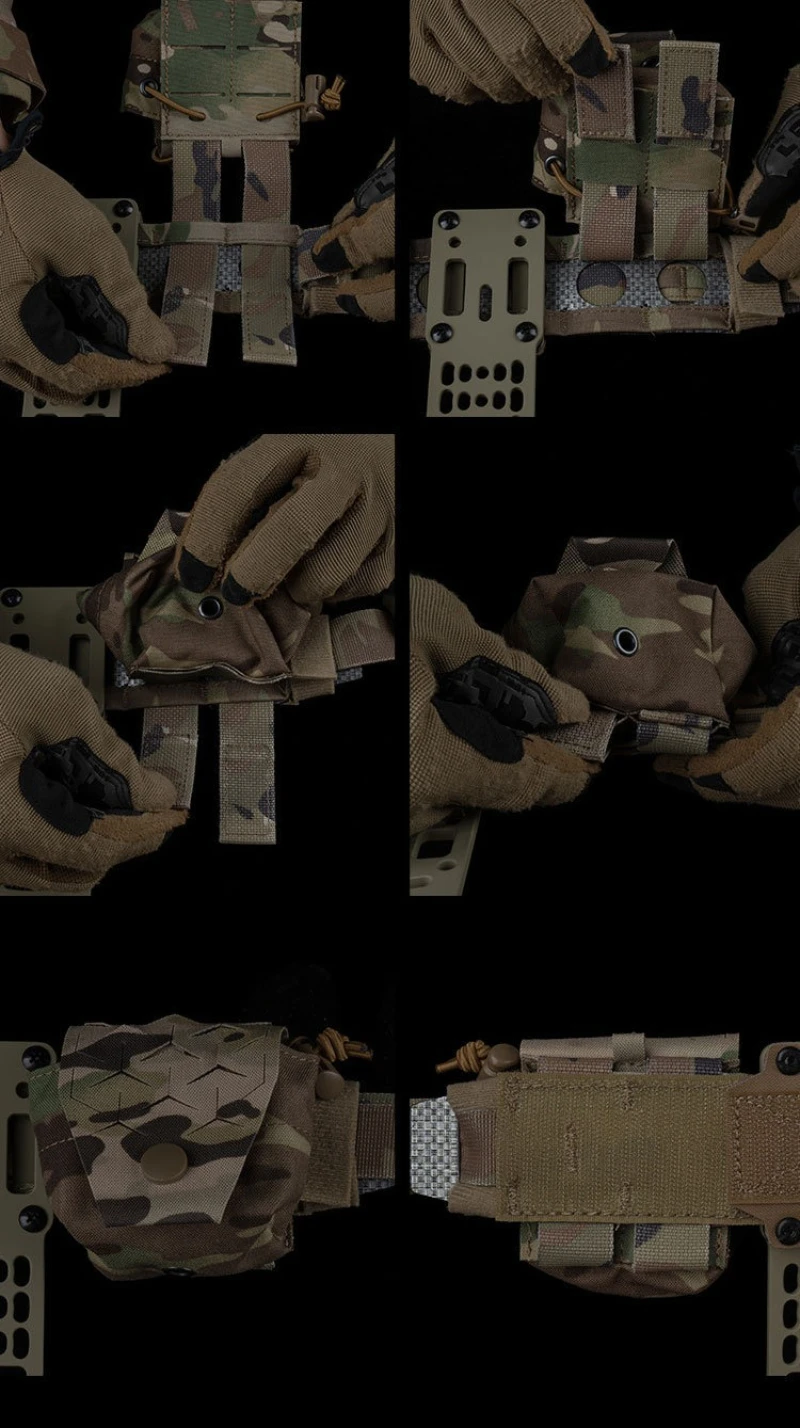 Granada Frag Bolsa táctica MOLLE multifuncional para cinturón - imagen 4