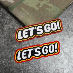 Let's Go Parche táctico PVC luminiscente MOLLE