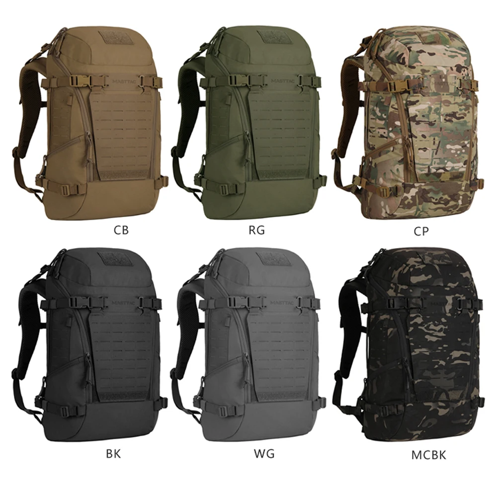Detalle del sistema MOLLE y la estructura multicapa