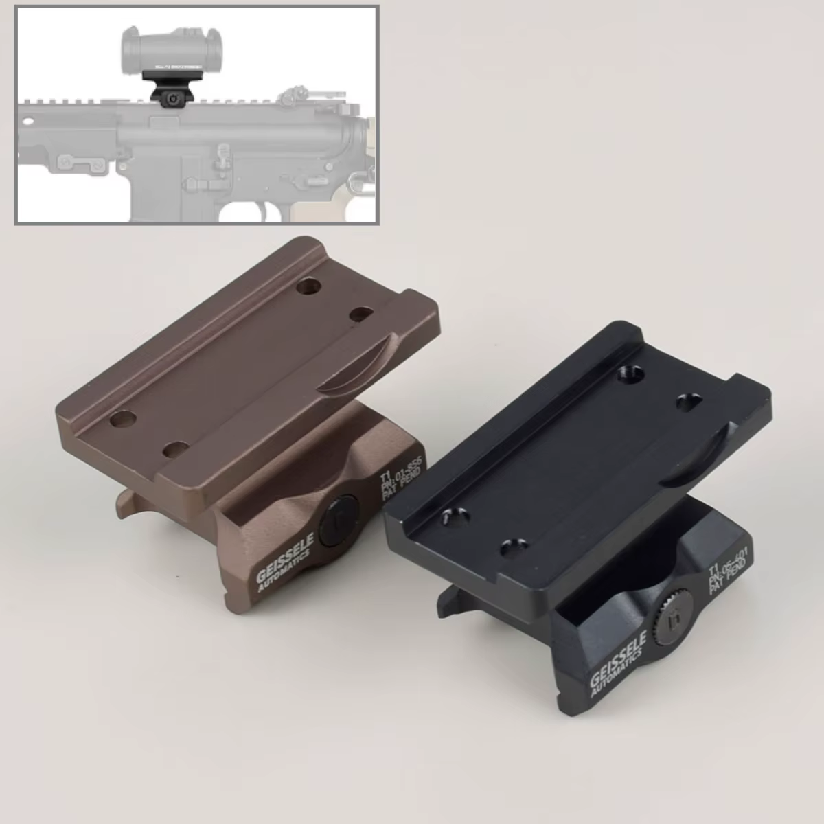 GE T1/T2 Base elevadora para mira de punto rojo
