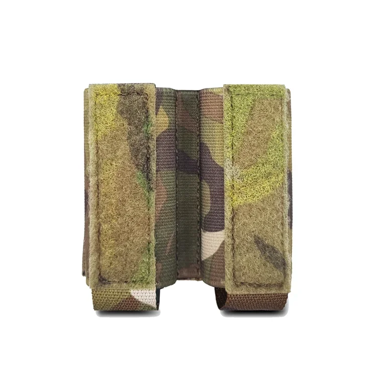 Vista de la bolsa táctica en camuflaje Multicam 500D