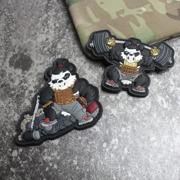 Detalle del diseño y la forma del parche tipo insignia