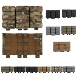 Bolsa tactica Molle triple cargador 7,62 para chaleco Mag