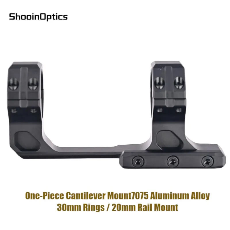 Shooin Optics montura de mira telescópica cantilever Picatinny CNC