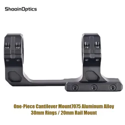 Shooin Optics montura de mira telescópica cantilever Picatinny CNC