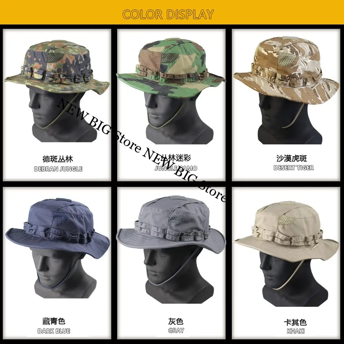 UF PRO Sombrero táctico Benny Hat camuflaje MC – ala ancha - imagen 4