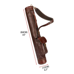 Tourbon funda de golf microfibra estilo lápiz vintage marrón exterior
