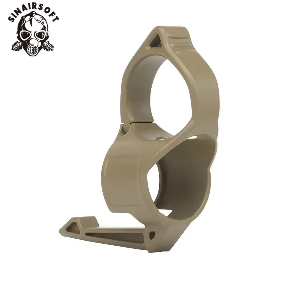 Anillo de dedo antideslizante para linterna táctica con clip - imagen 2