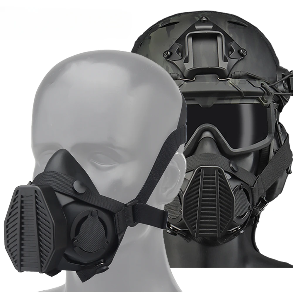 Máscara de media cara para paintball y airsoft – protección facial - imagen 2