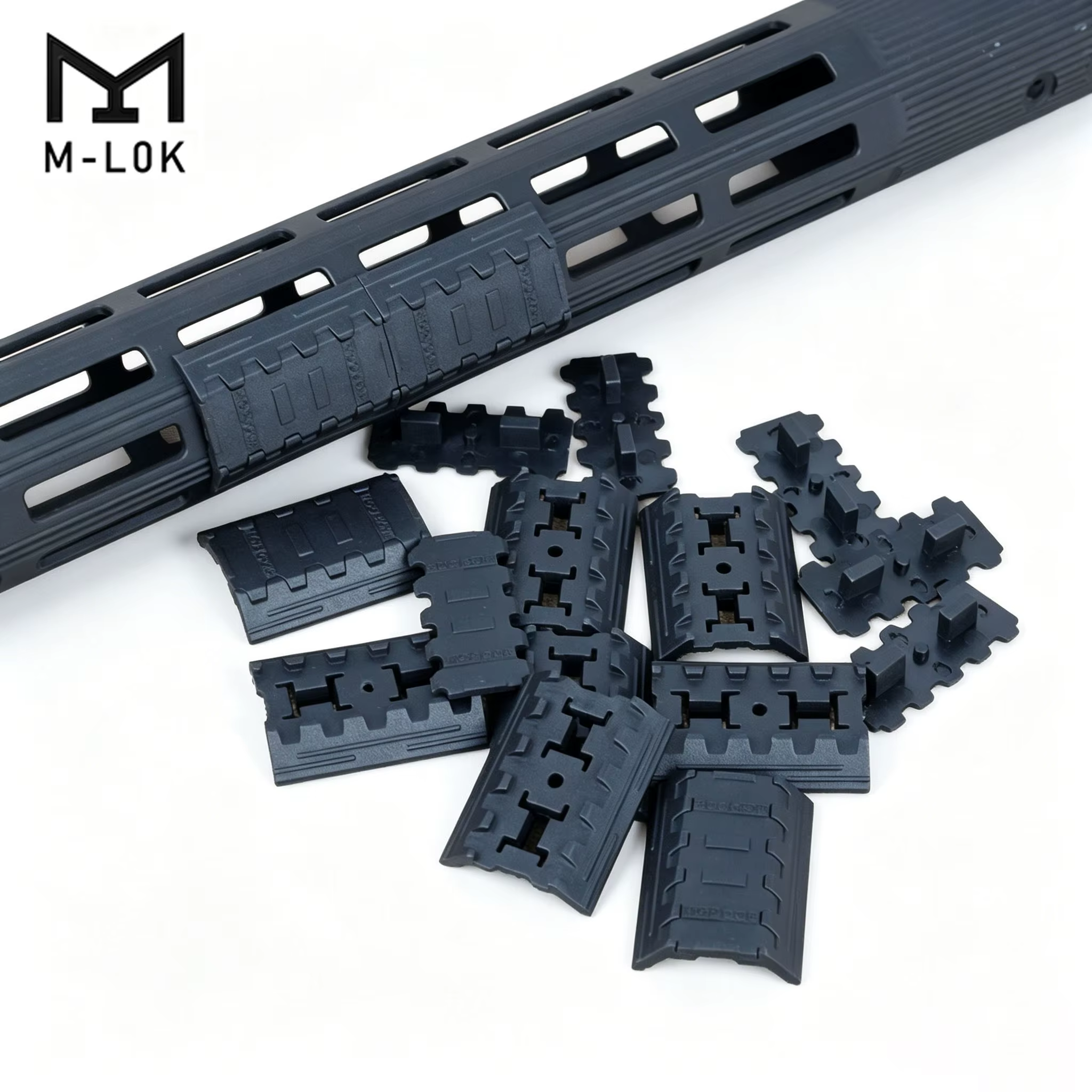 Protectores riel Picatinny M-LOK de goma antideslizantes para Airsoft - imagen 2