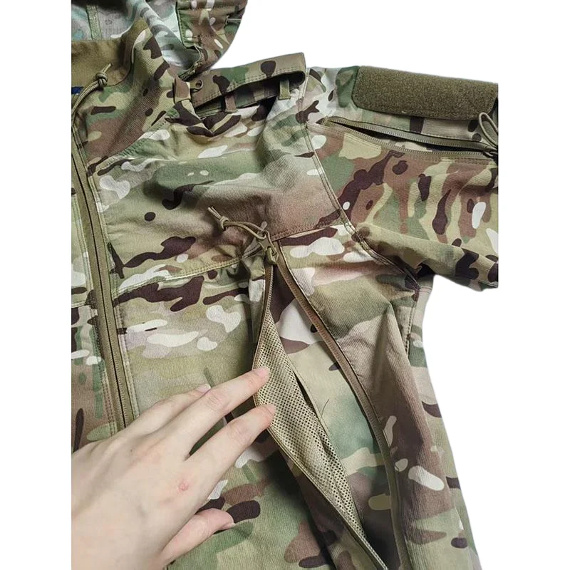 Chaqueta táctica anti-viento concha dura camuflaje - imagen 4