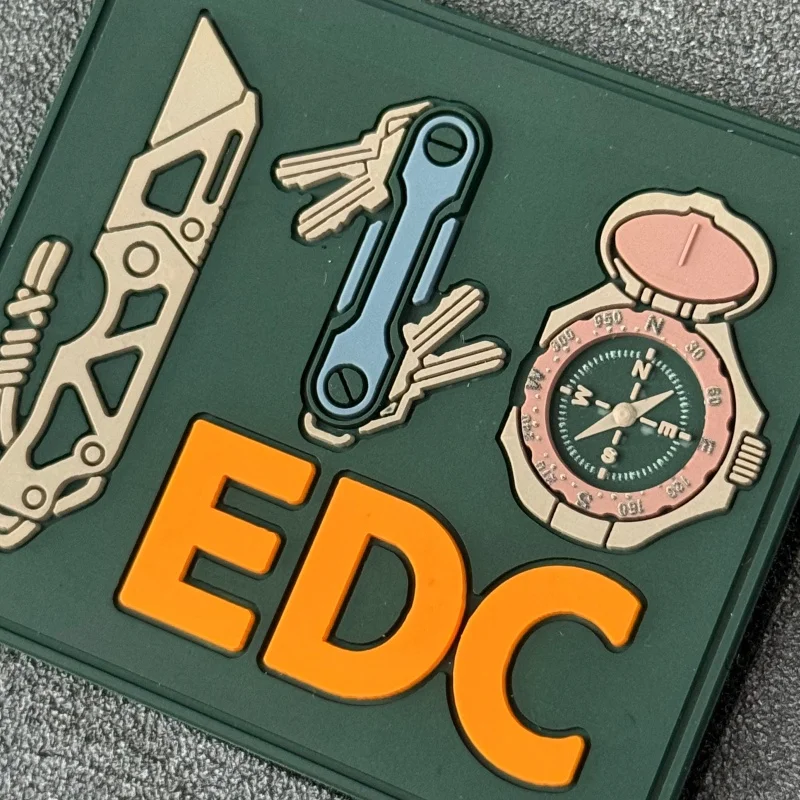 Parche táctico EDC de PVC con cierre de gancho y bucle - imagen 4