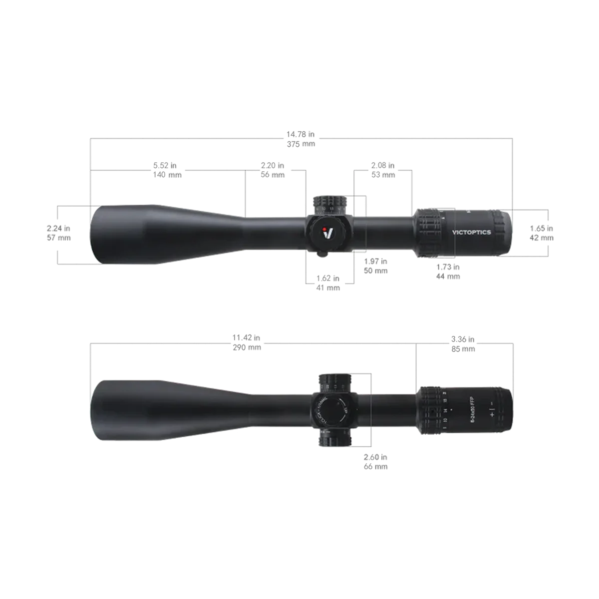 Victoptics S4 6-24x50 FFP: mira telescópica con torreta bloqueable - imagen 5