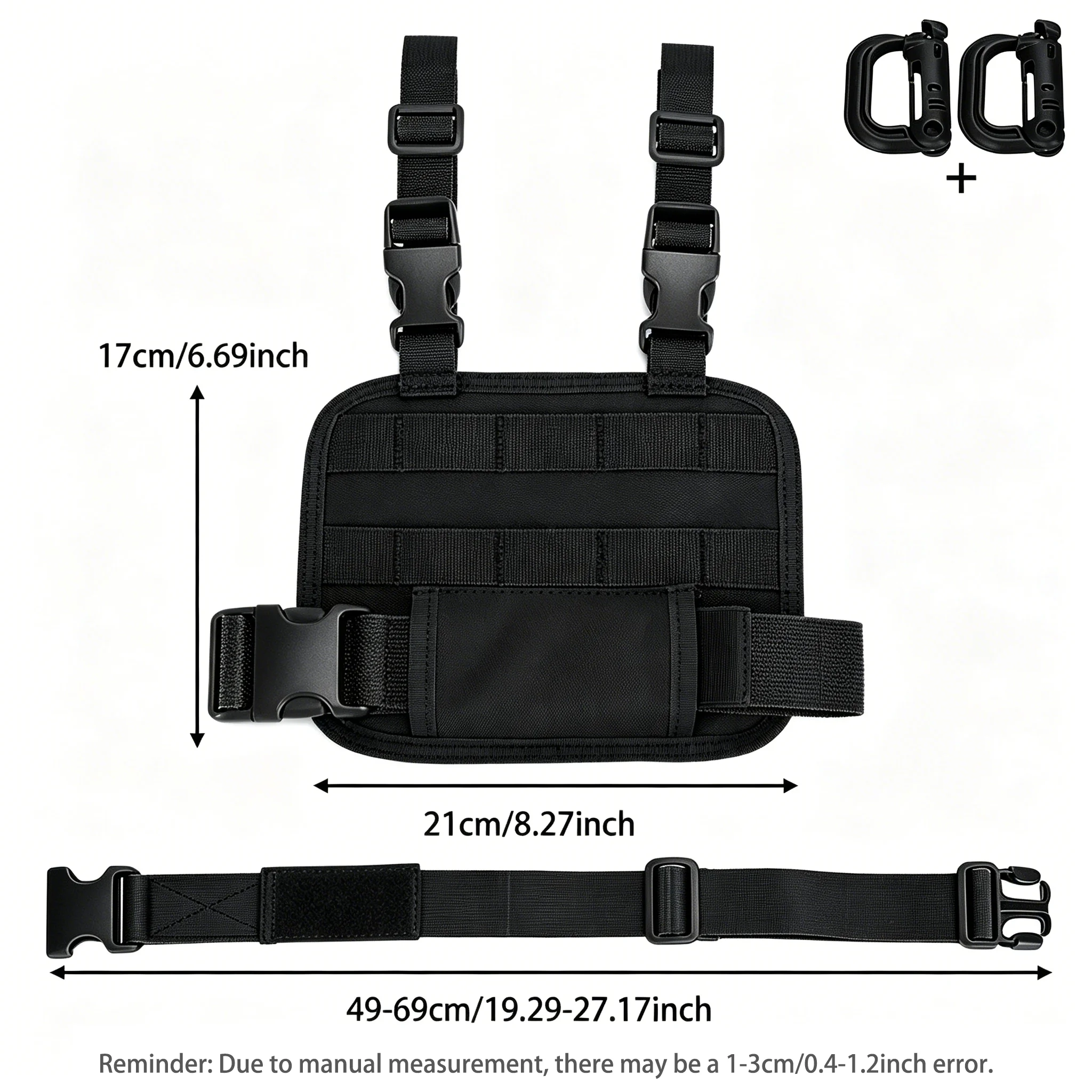 Plataforma MOLLE para pierna transpirable con correas ajustables - imagen 5