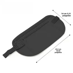 Riñonera antirrobo delgada invisible - Bolsa segura pasaporte unisex
