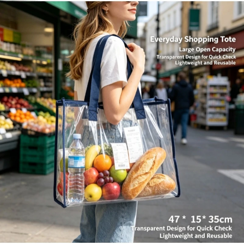 Bolsa estanca transparente PVC jelly impermeable gran capacidad