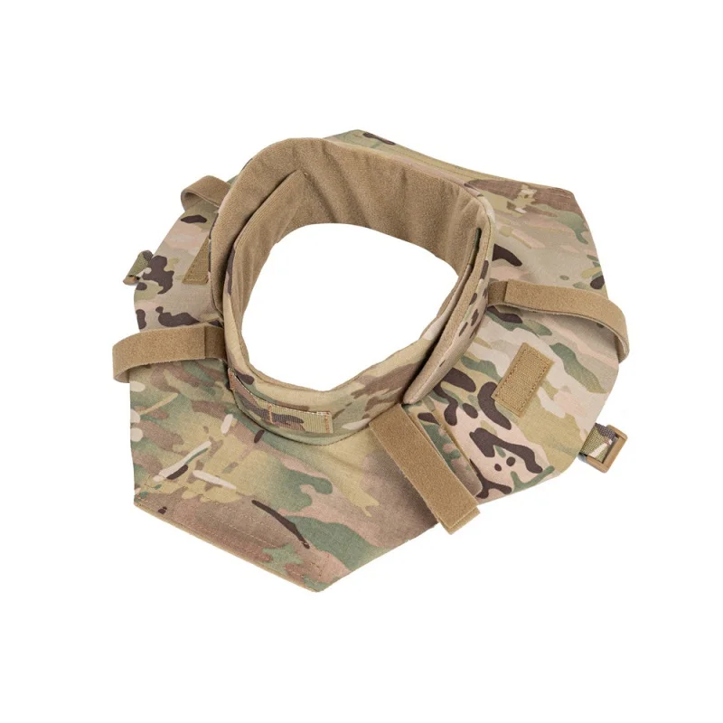YDONG Chaleco Táctico Negro y Gris con Protección Cervical y Hombros