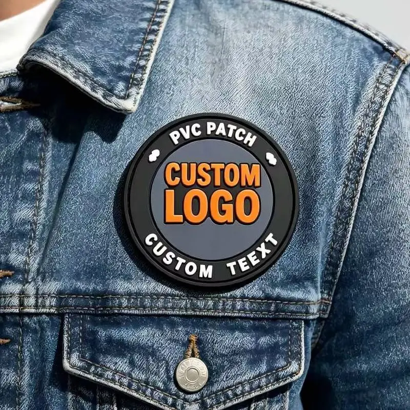 Parche táctico velcro gancho y bucle PVC goma diseño personalizado - imagen 4