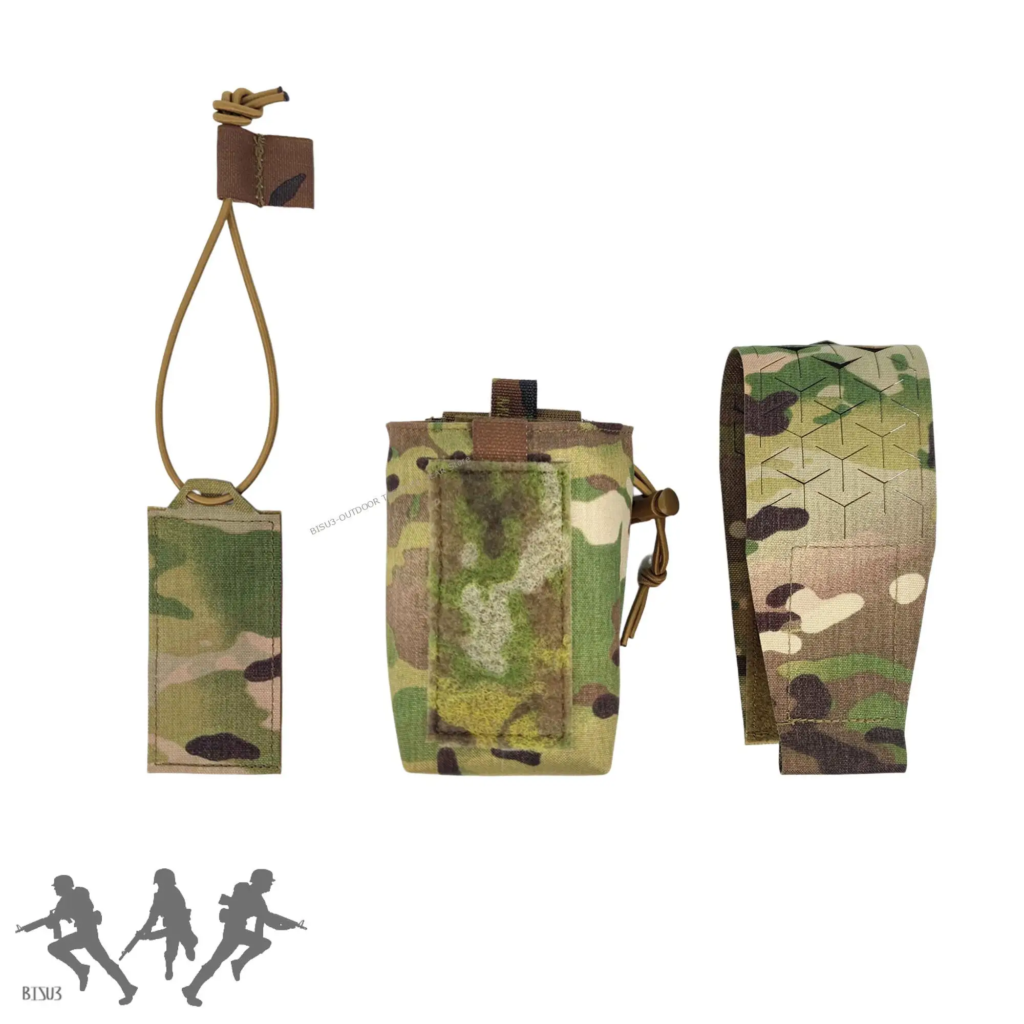SPUD bolsa táctica multifuncional desmontable para radio de paintball - imagen 2