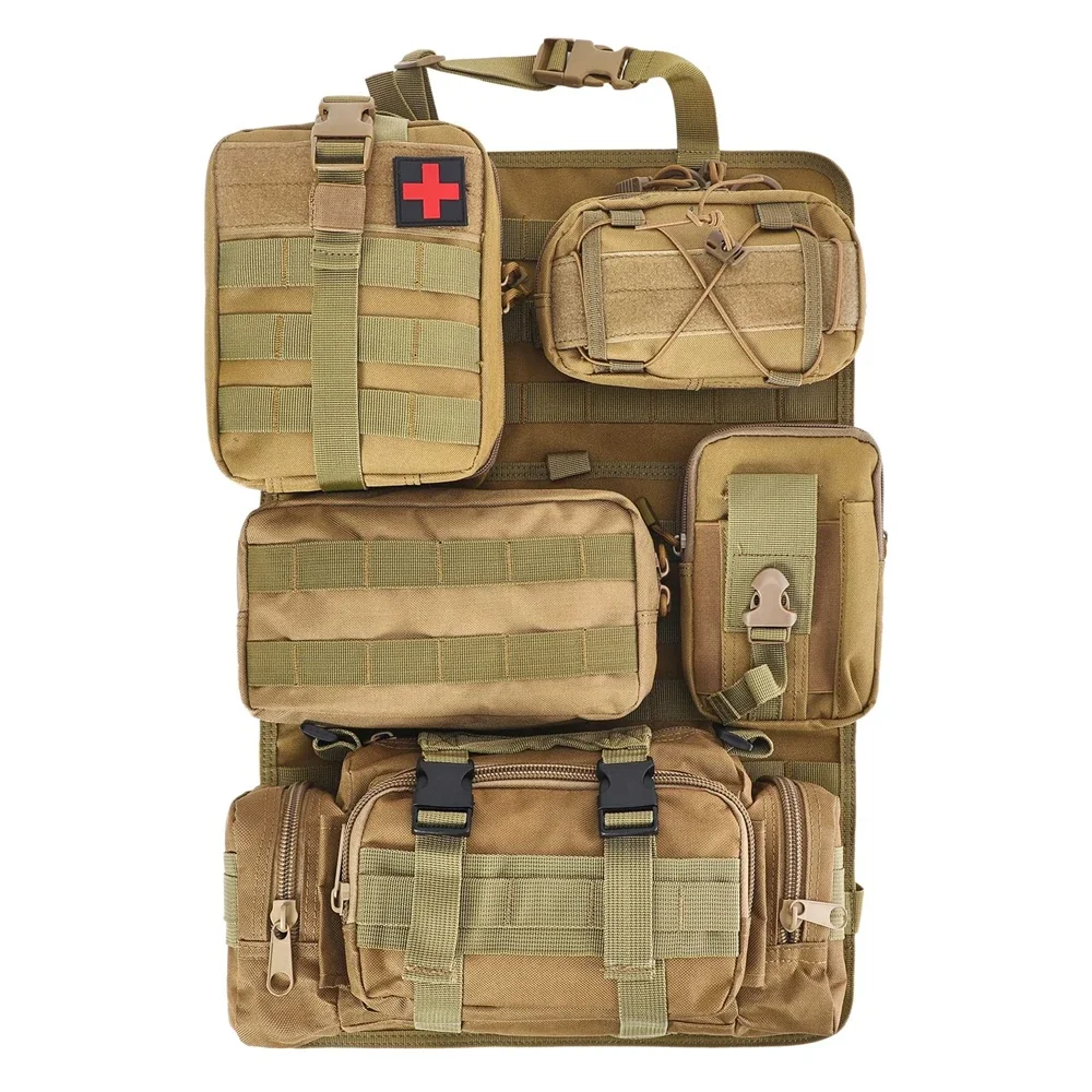 Bolsa Molle organizador respaldo asiento universal para vehículos - imagen 3