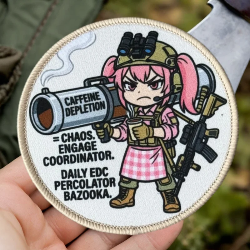 Parche táctico anime para gorra con gancho y bucle, militar - imagen 2
