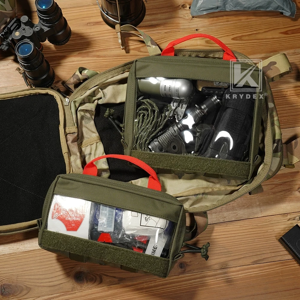 Mochila táctica D3 con bolsa transparente e inserción médica - imagen 3
