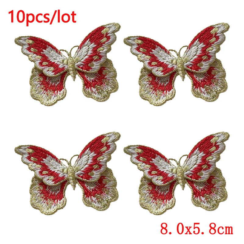 Parche termoadhesivo bordado insectos vintage mariposas y polillas