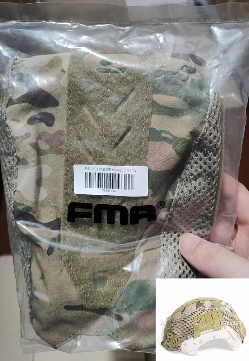 FMA Casco táctico Bump EX con funda protectora de tela - imagen 3