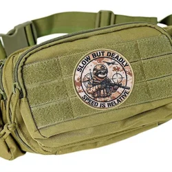 Parche táctico Mizuse Slow But Deadly velcro MOLLE para chaleco