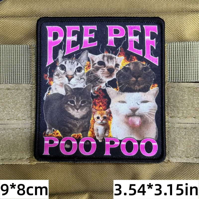 Parche velcro gato peculiar estilo táctico para chaleco y mochila