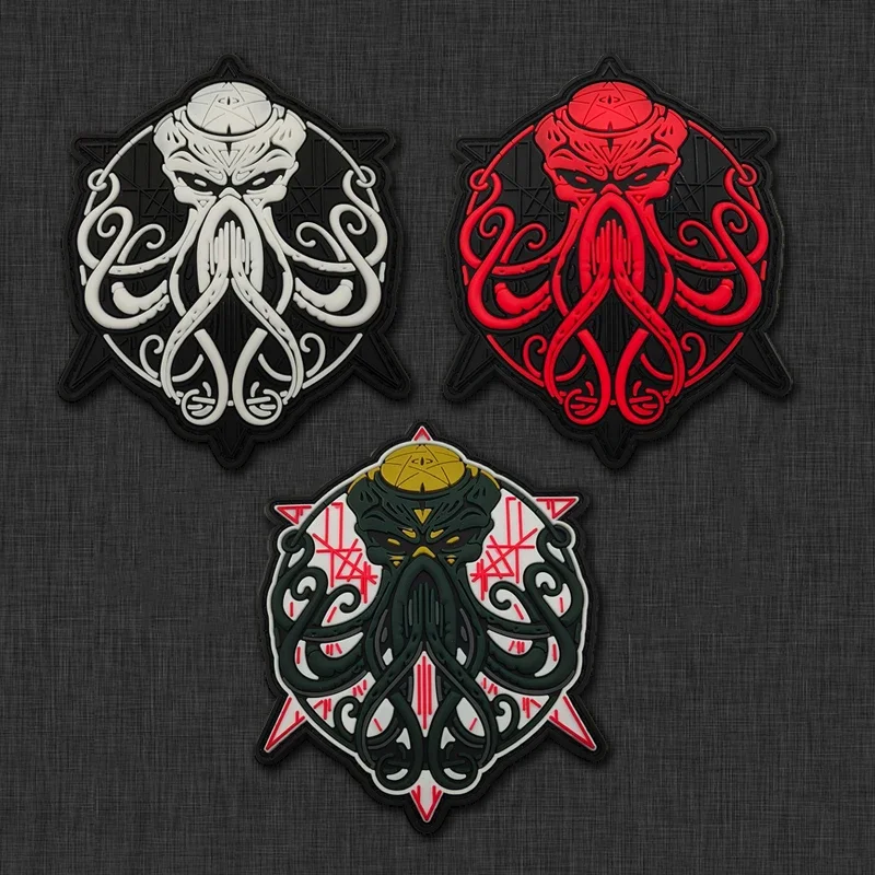 Cthulhu Awakens – Parche PVC brillante para mochila táctica