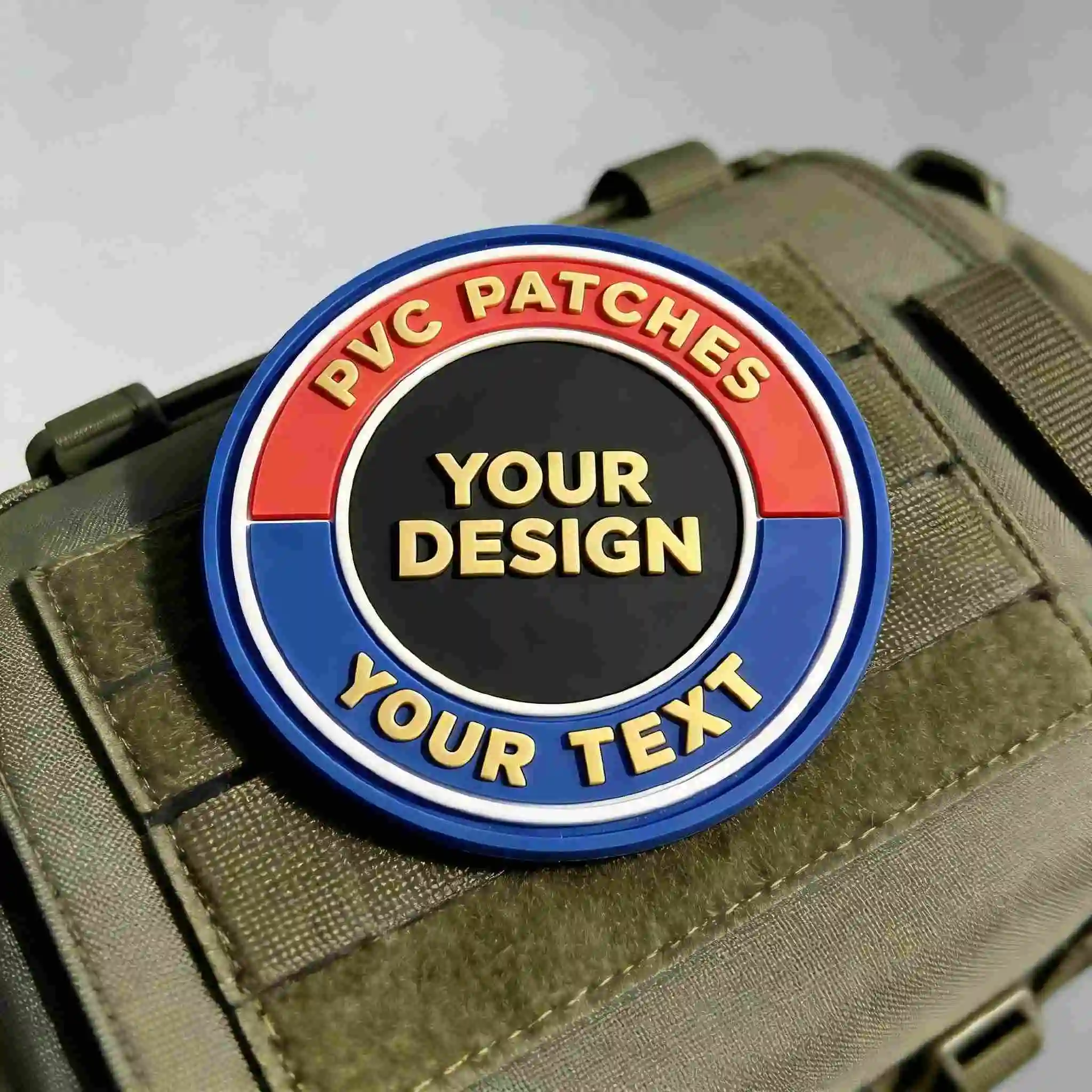 Parche táctico PVC flexible con gancho y bucle, logotipo impreso - imagen 5