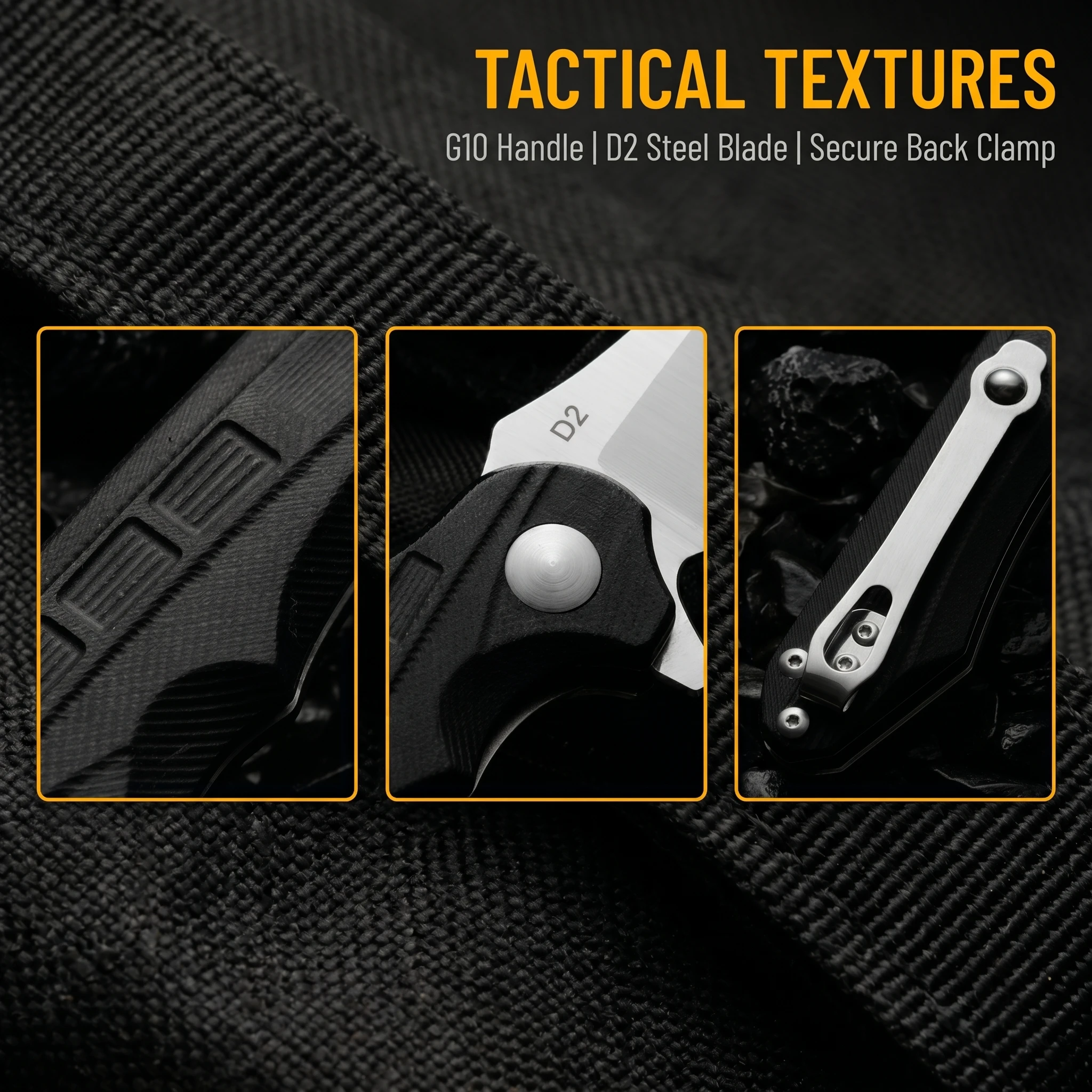 Navaja plegable táctica G10 multifunción para al aire libre EDC - imagen 5