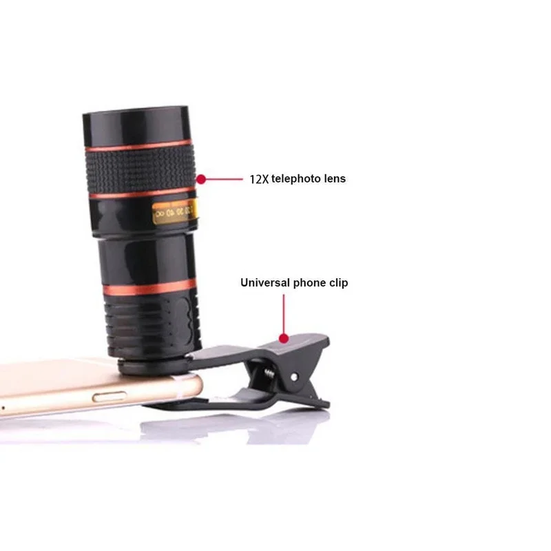 Lente Zoom 8x Óptico Externo para Móvil – Observación HD - imagen 2