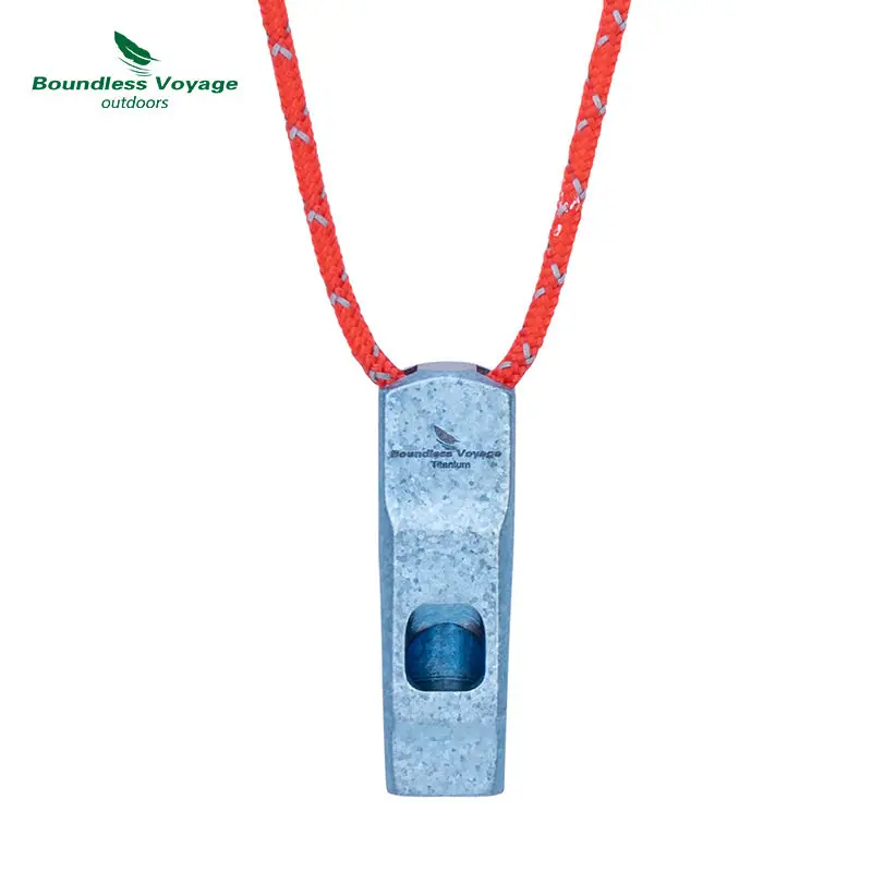 Silbato de supervivencia de titanio ultraligero para emergencias - imagen 4