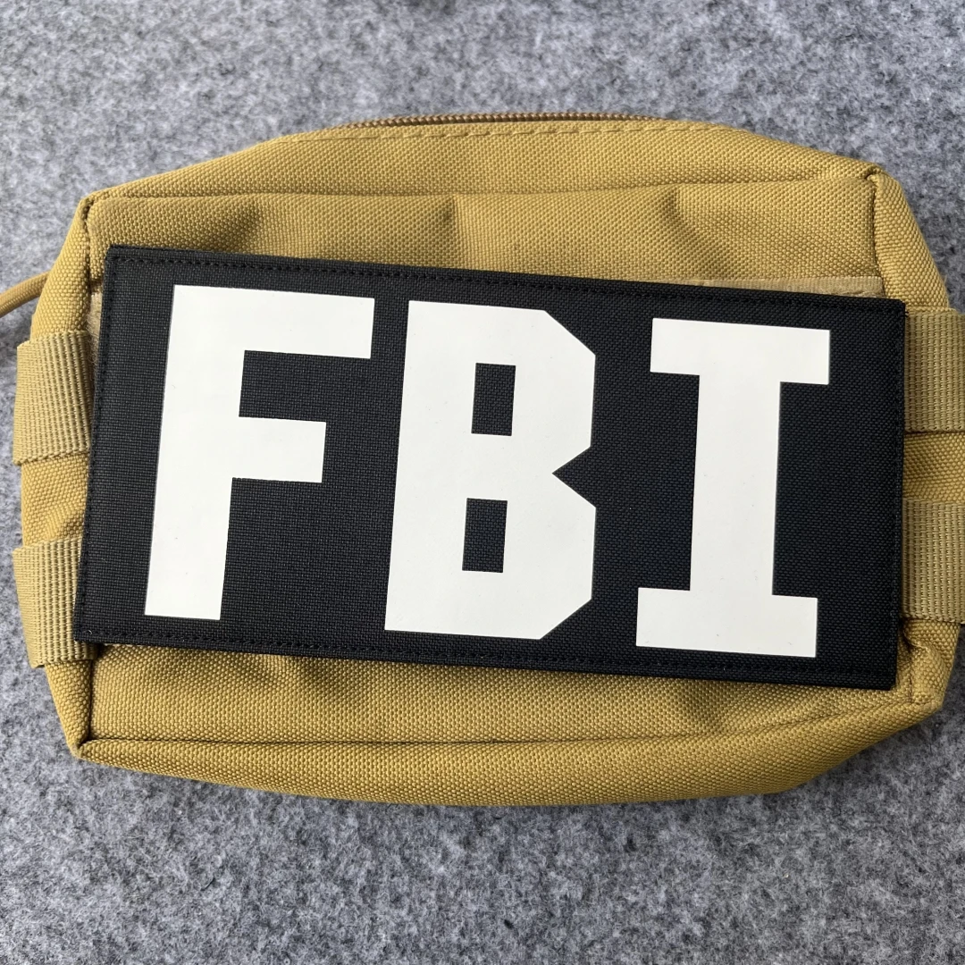 Parche táctico de gancho y bucle FBI – Para chaleco MOLLE mochila - imagen 5