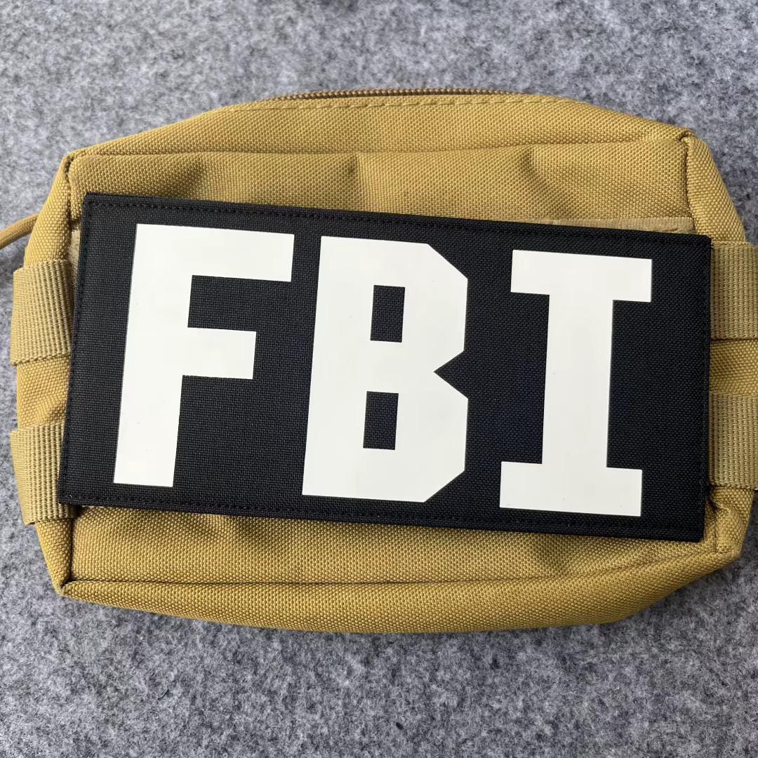 Parche táctico de gancho y bucle FBI – Para chaleco MOLLE mochila - imagen 5