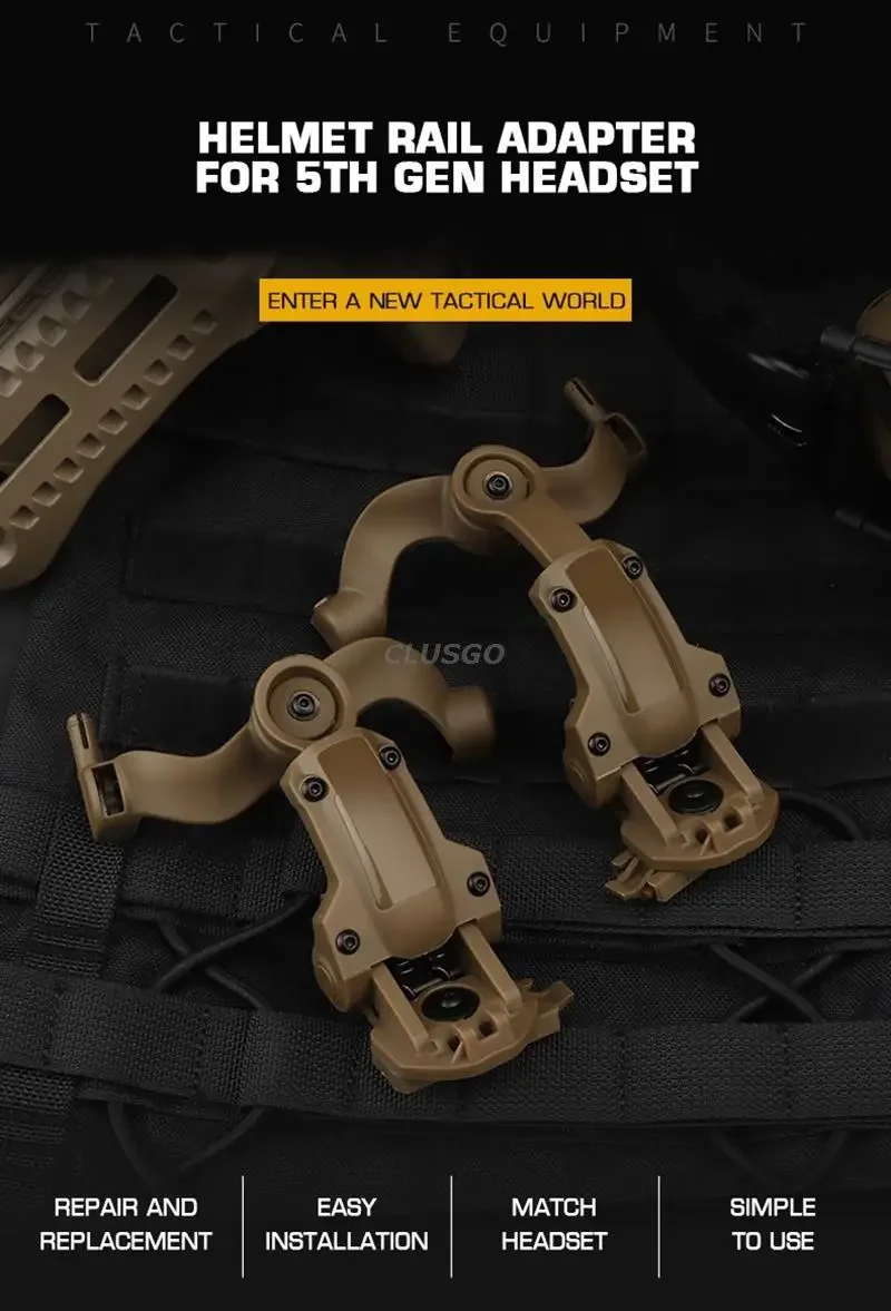 Adaptador y sujeción para auriculares en casco
