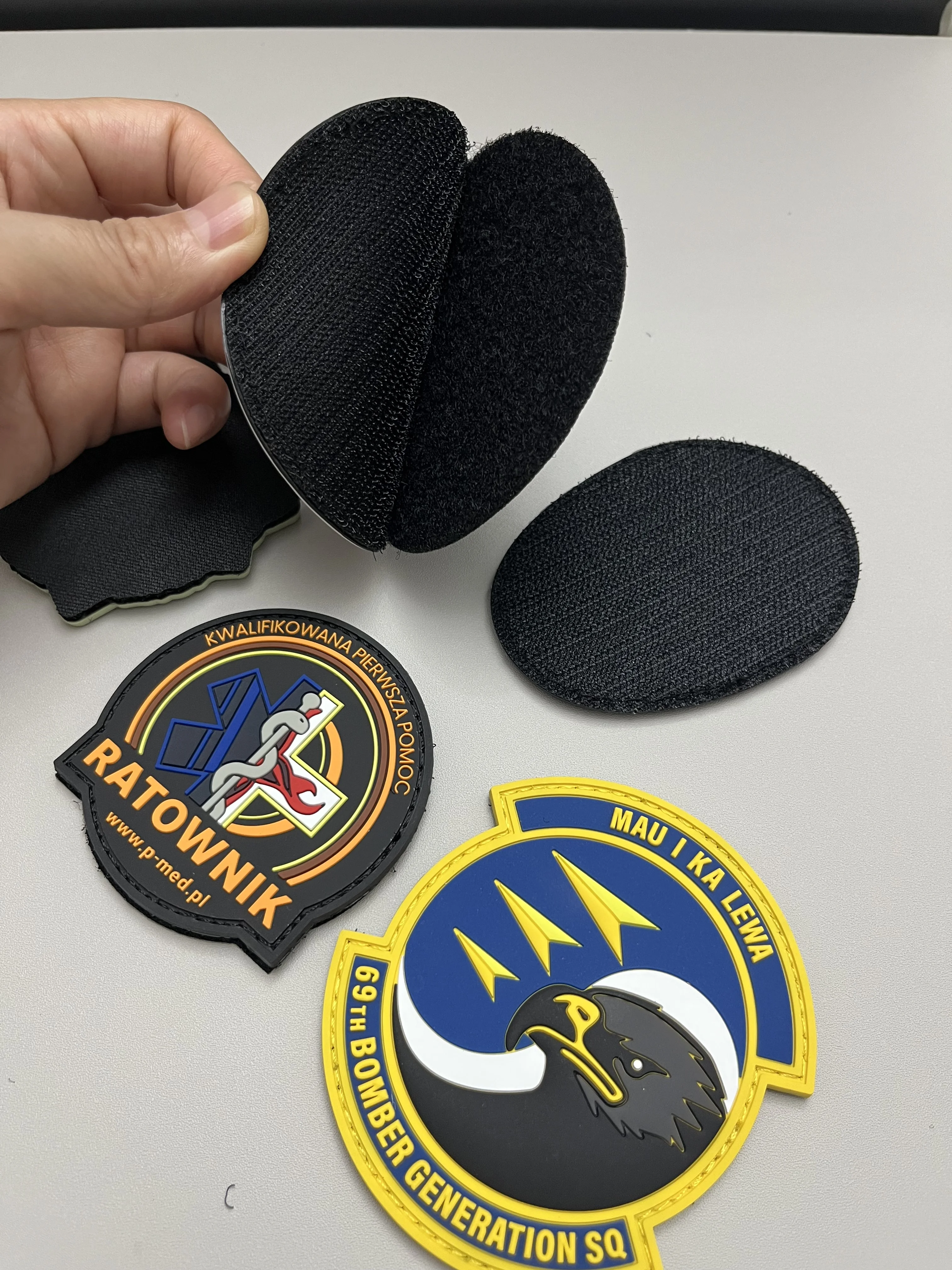 Parche táctico personalizado PVC con gancho y bucle para mochila - imagen 3
