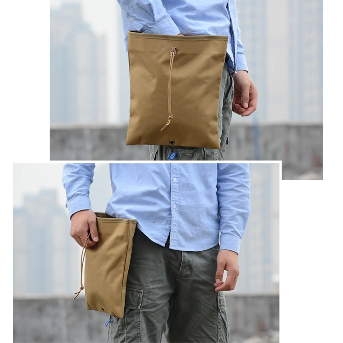Bolsa táctica MOLLE para cargadores, riñonera caza colgante - imagen 3