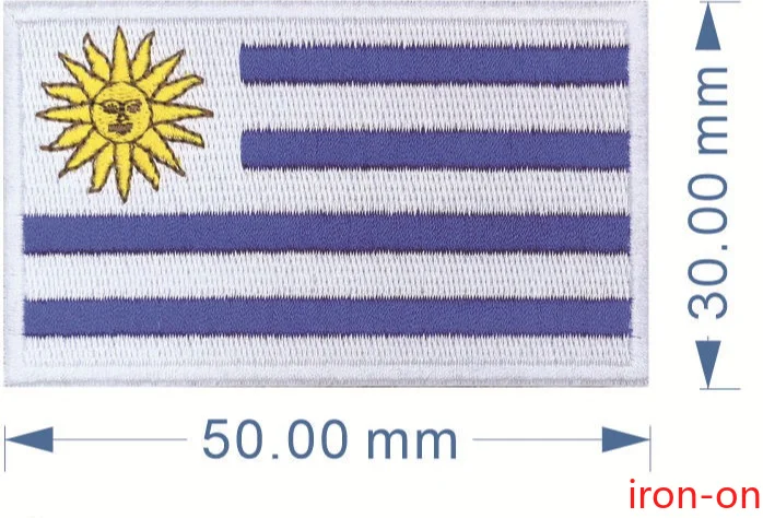 Parches termoadhesivos de banderas nacionales – Insignias bordadas