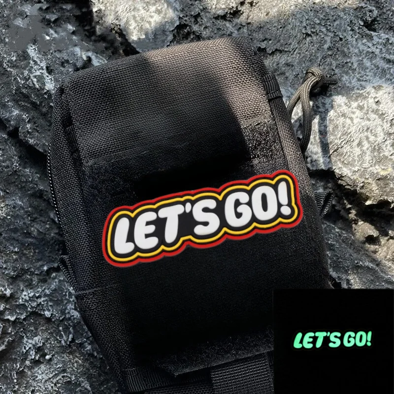 Let's Go Parche táctico PVC luminiscente MOLLE - imagen 3